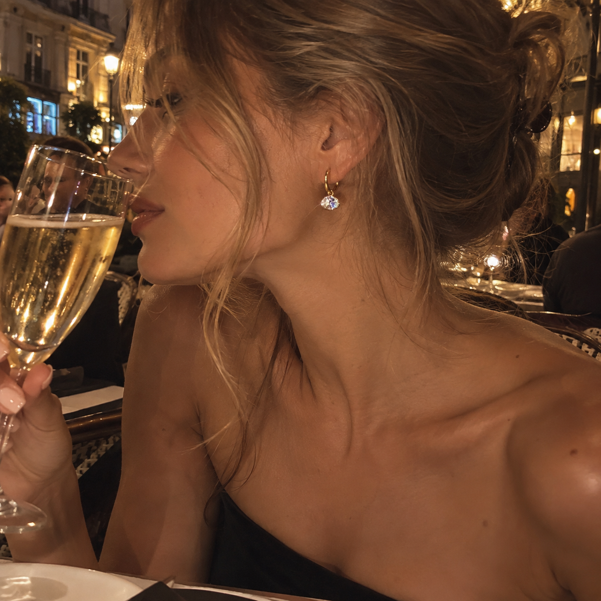 2 Carat Solene Oval Drop Earrings