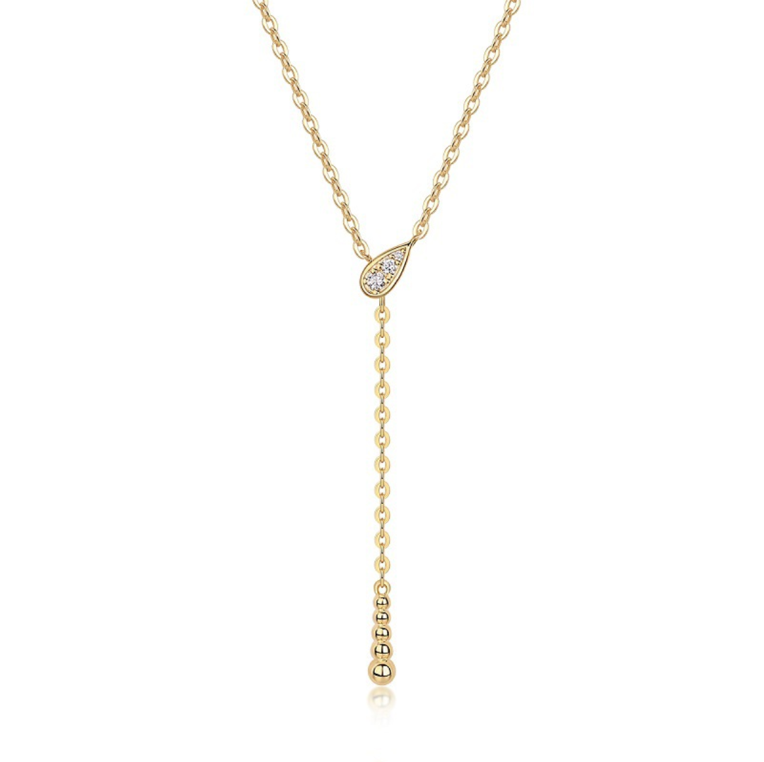 Y-Drop Moissanite Necklace