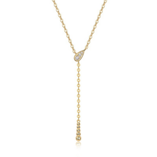 Y-Drop Moissanite Necklace