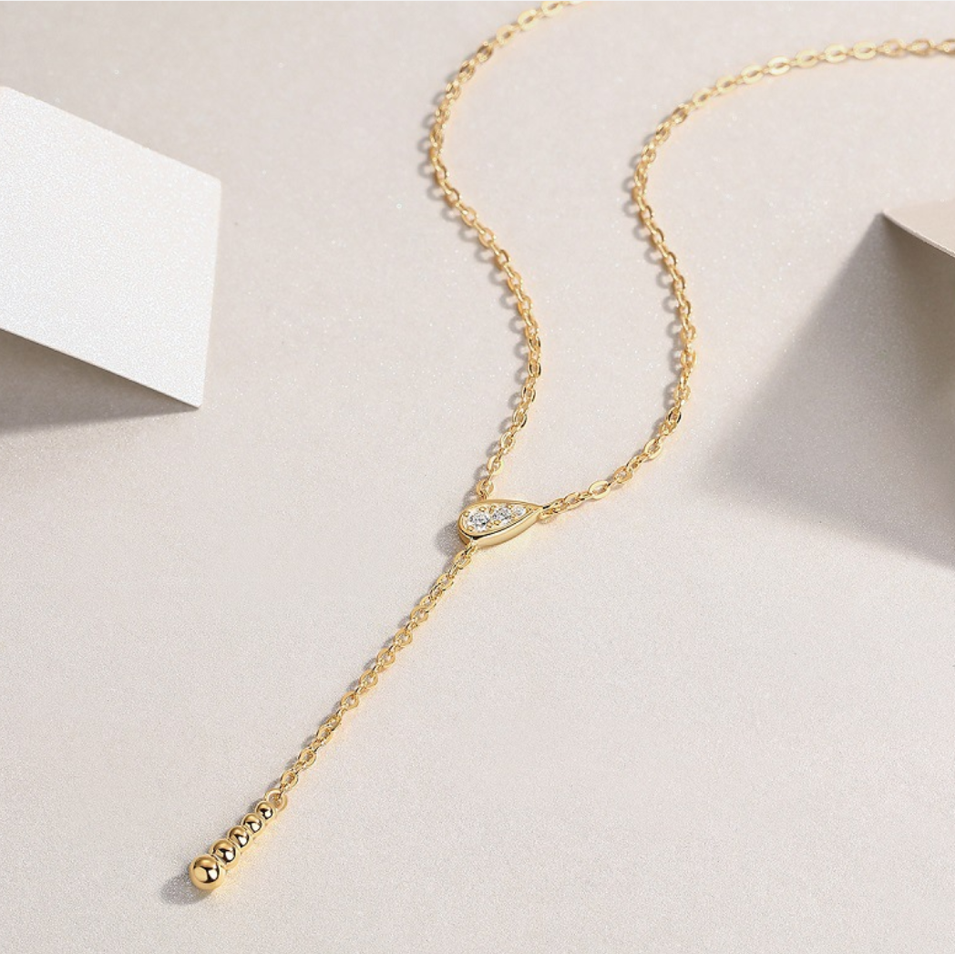 Y-Drop Moissanite Necklace